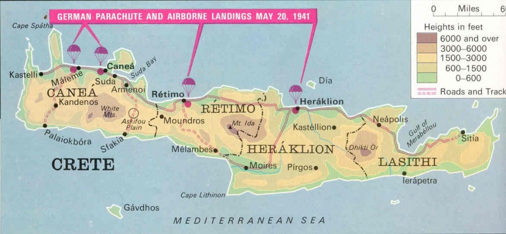 German Plan for the invasion of Crete, May 1941